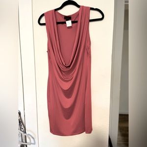 Drop neck bodycon dress
